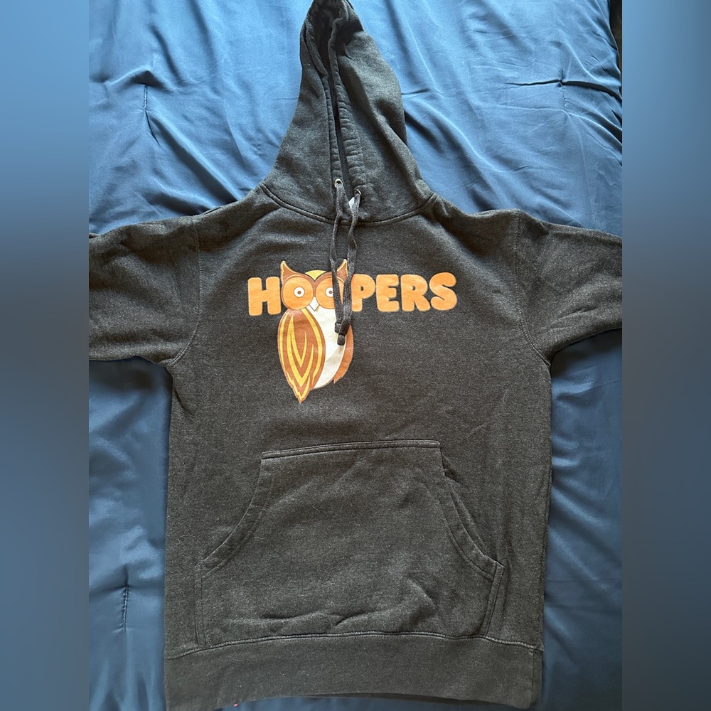“Hoopers” Dark Gray Hoodie - Adult Small